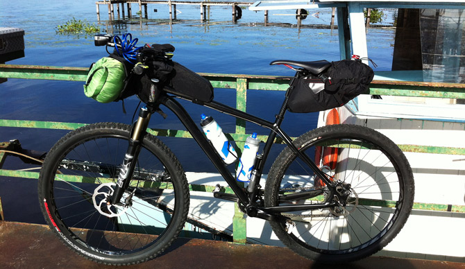 Bike on the Fort Gates Ferry, CFITT Race