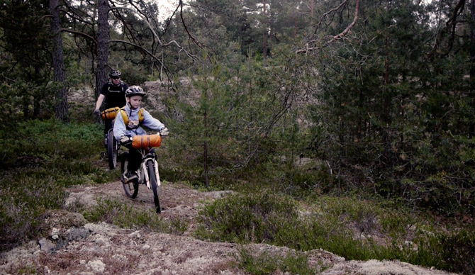 Father and Son Bike Camping Trip